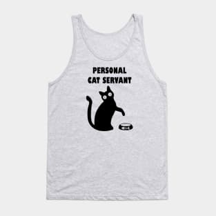 Personal Cat Servant - black Cat Lover Tank Top